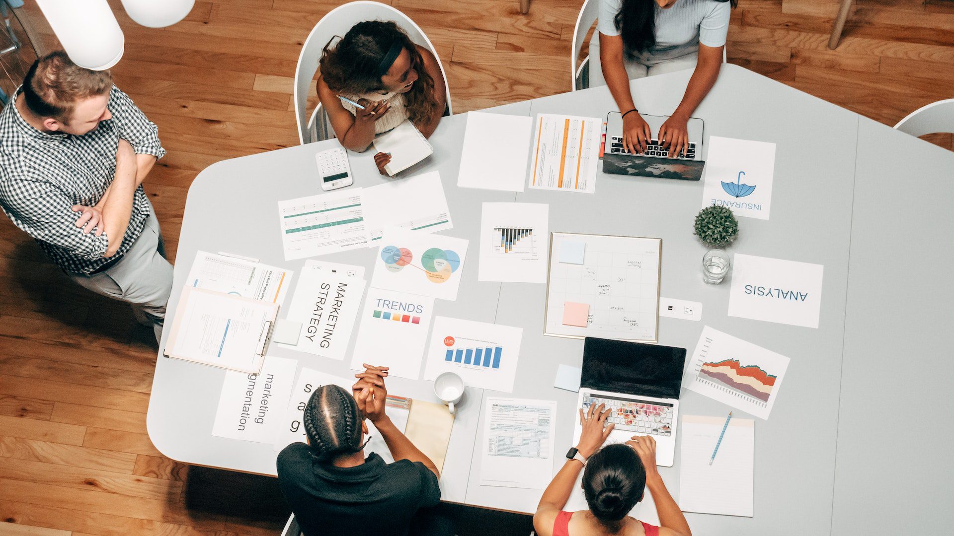 People in the Office Discussing a Project Leading Digital Marketing Agency